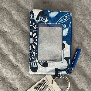 Lighten Up Zip ID Case Blue Star Medallion